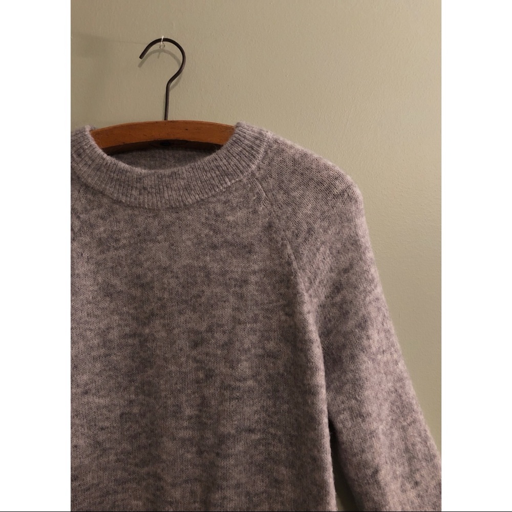 Grey Wool Blend Sweater